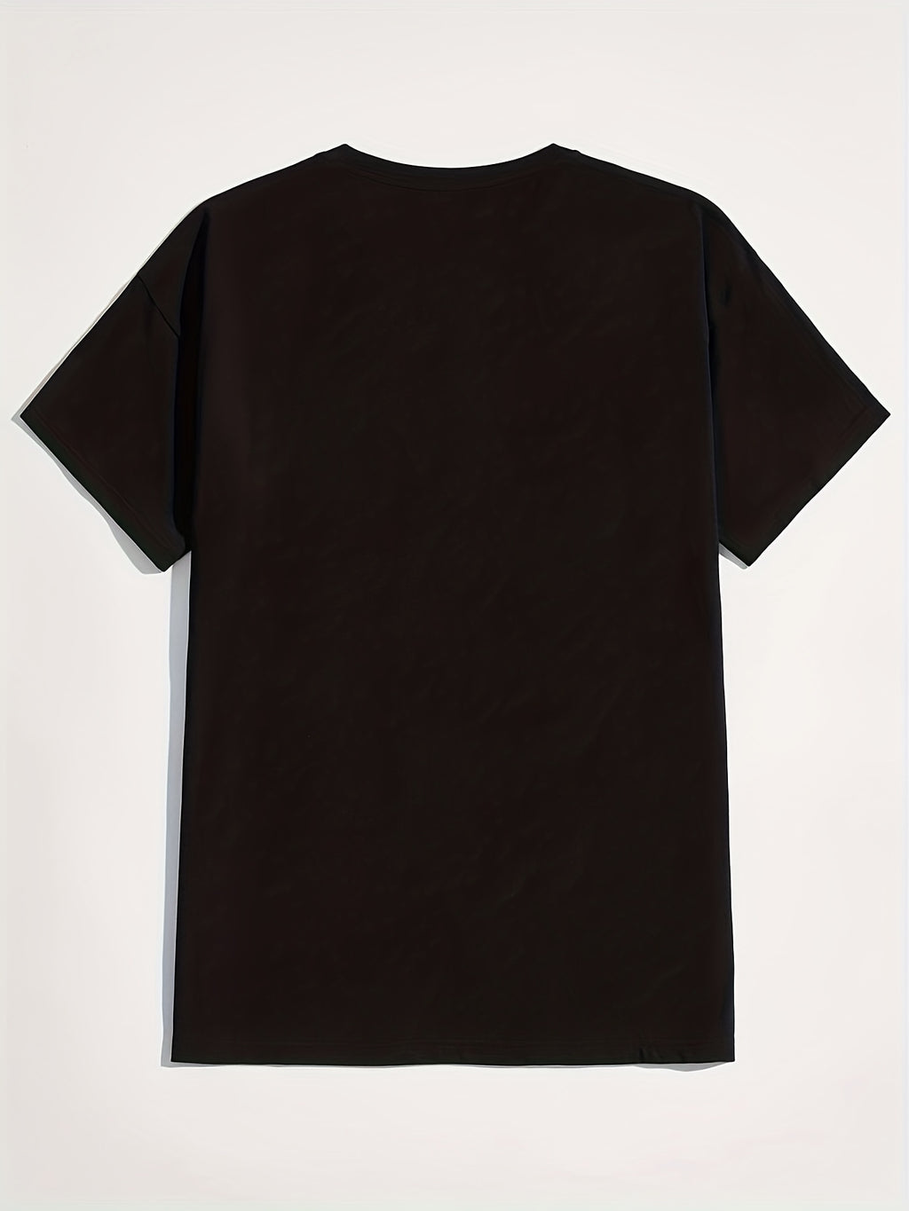 Men's Casual Trendy Smile Graphic Print Comfortable Crew Neck Short Sleeve T-shirts, Summer Top Tees