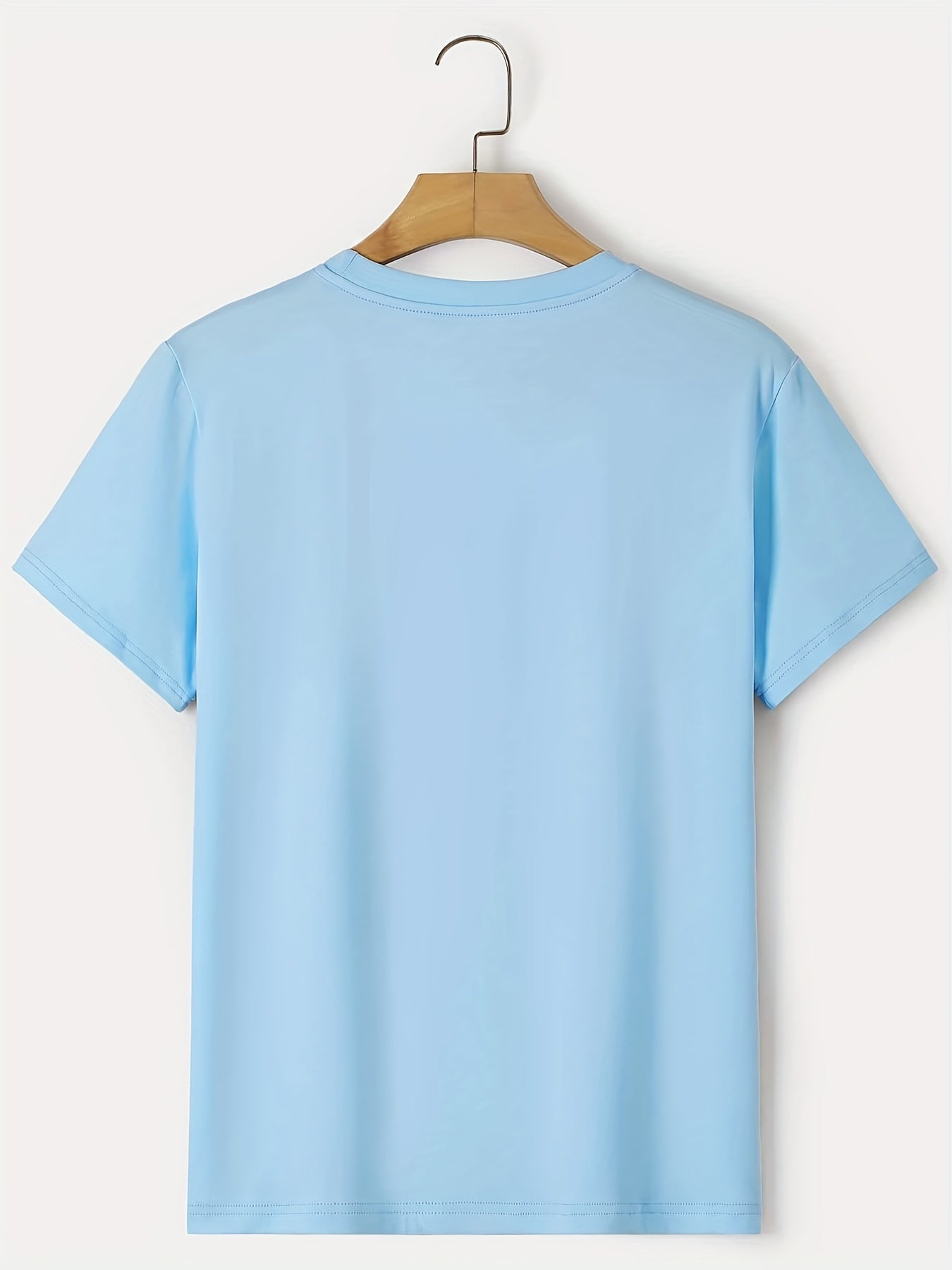 Men's Casual Trendy Smile Graphic Print Comfortable Crew Neck Short Sleeve T-shirts, Summer Top Tees