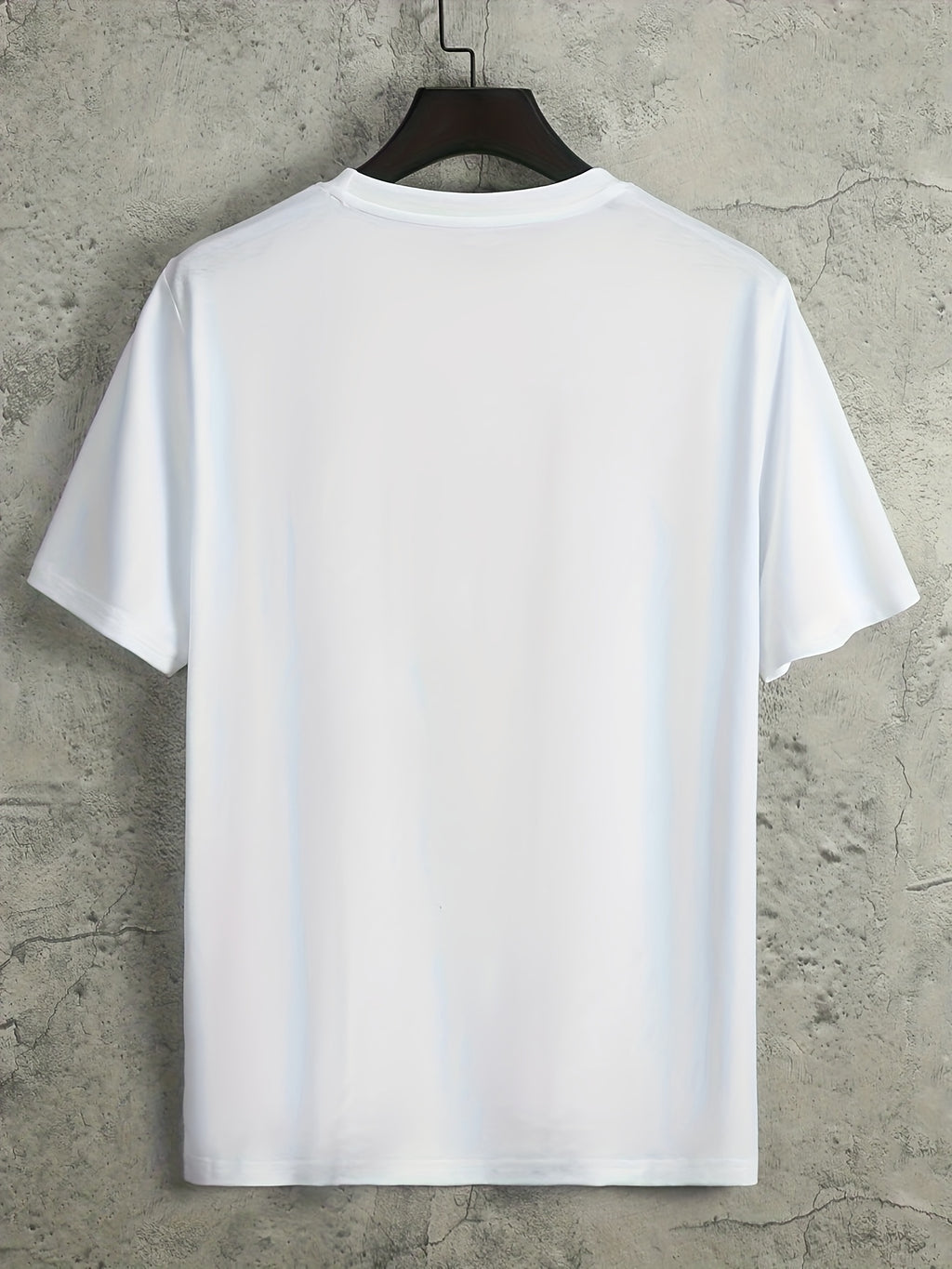 Men's Casual Trendy Smile Graphic Print Comfortable Crew Neck Short Sleeve T-shirts, Summer Top Tees