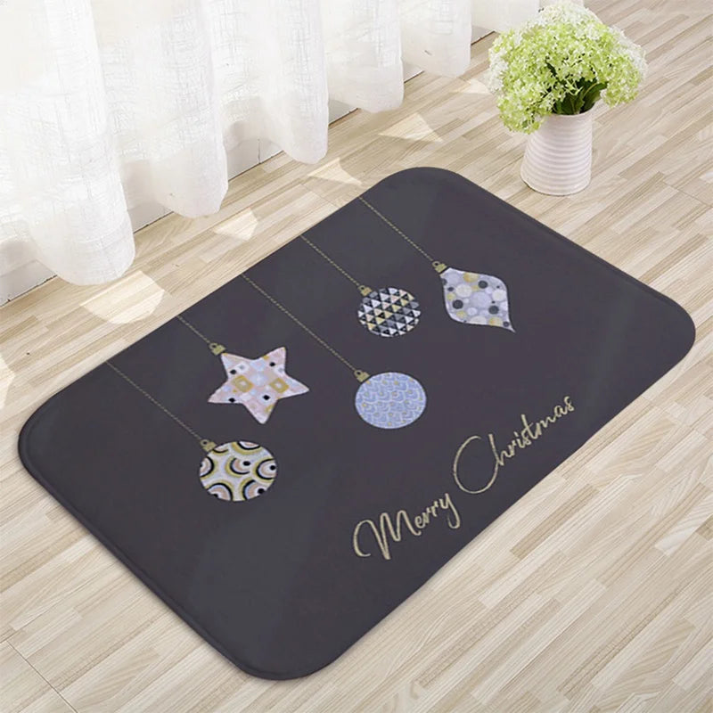 Christmas Door Mat Santa Claus Outdoor Carpet Merry Christmas Decorations For Home 2025 Navidad Xmas Ornament New Year 2026