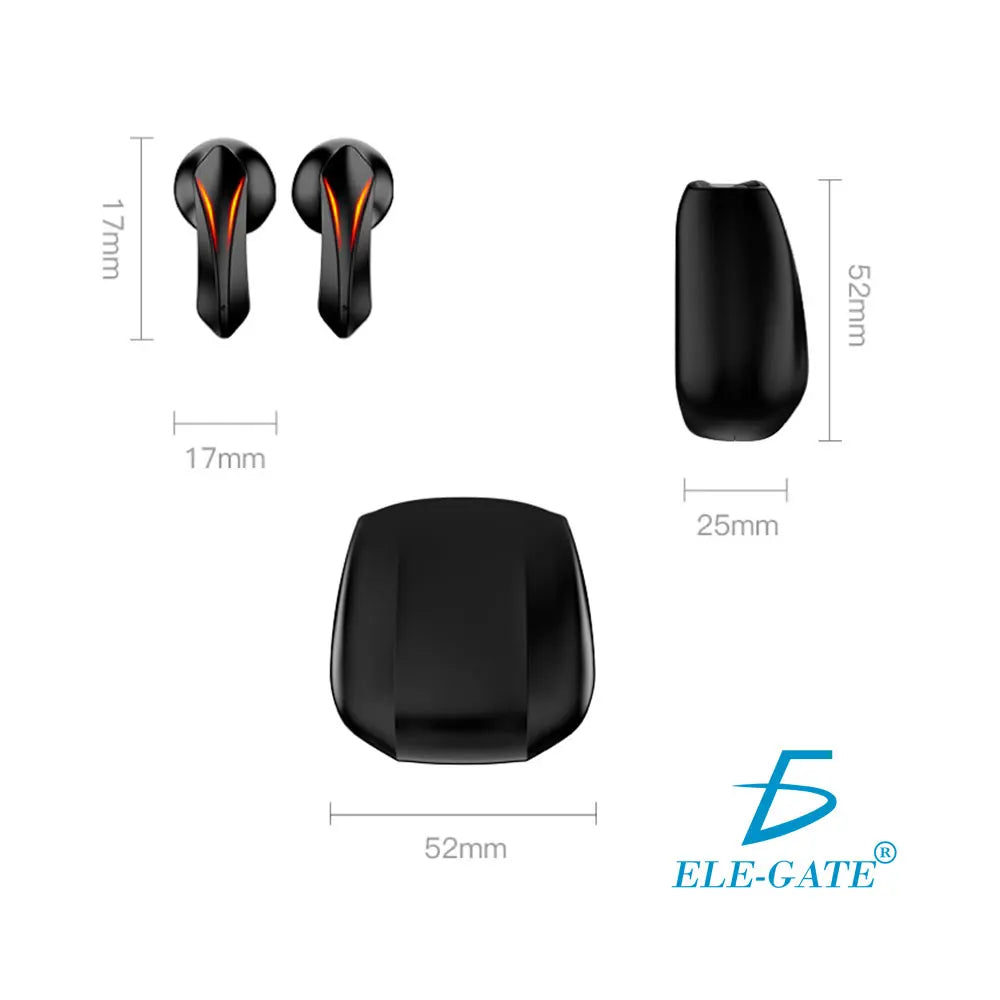 Bumblebee M5 Gamer In-Ear Wireless for Bluetooth Headphones with Touch Function and Power Bank LED Battery Indicator jl Chipset