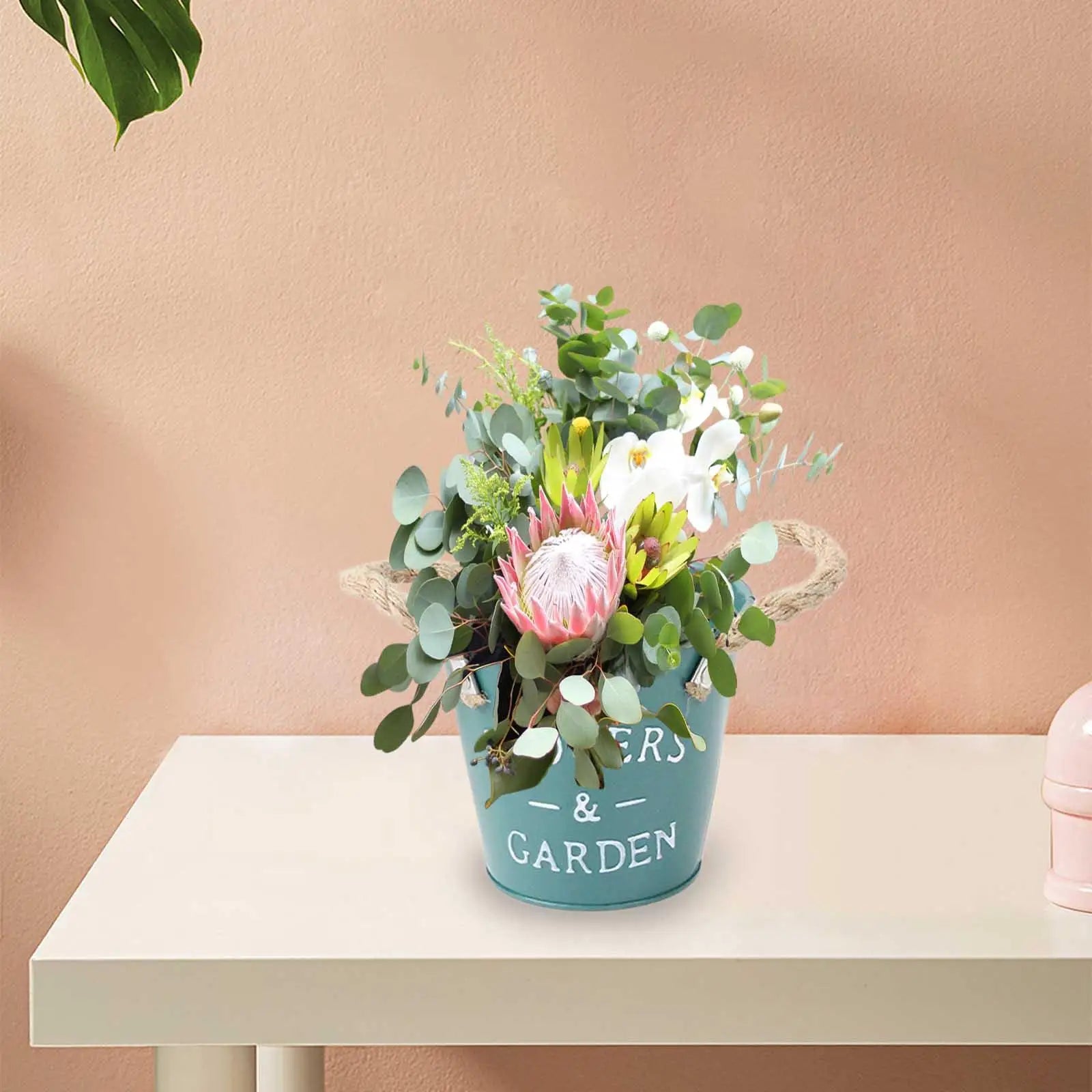 Garden Plant Flower Pot Planter Outdoor Indoor Decoration 5.1x4.7x3.5inch Round Container Multipurpose for Balconies, Patios
