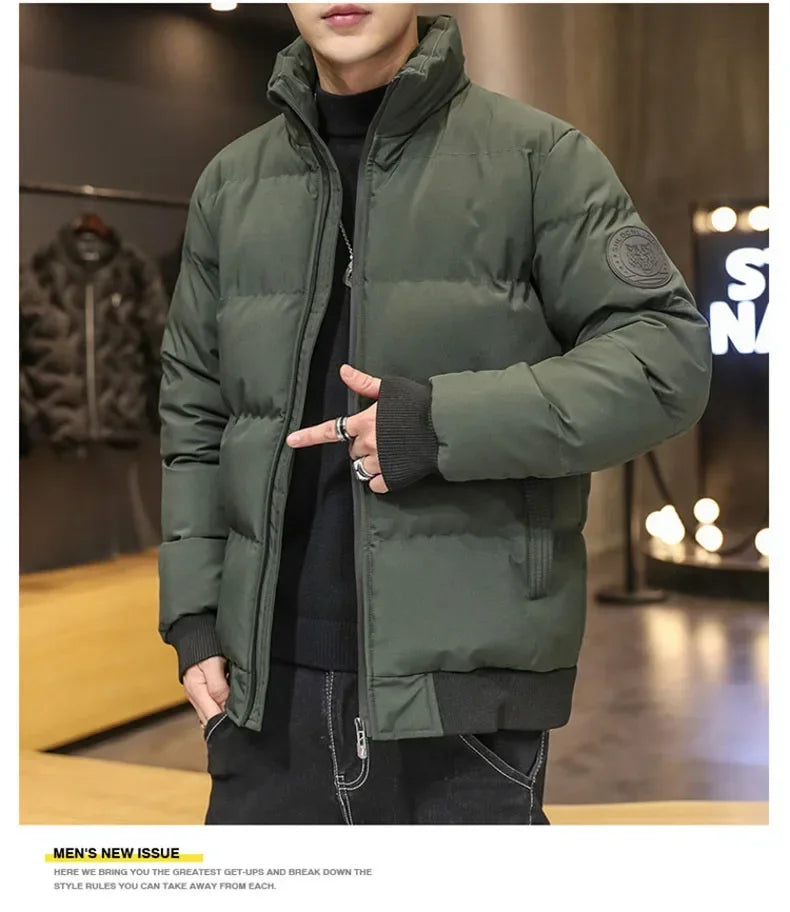 Winter Man Jackets Cotton-padded Parkas Puffer Jacket Men Warm Coats Thick Casual Outwear Streetwear Men's Clothing