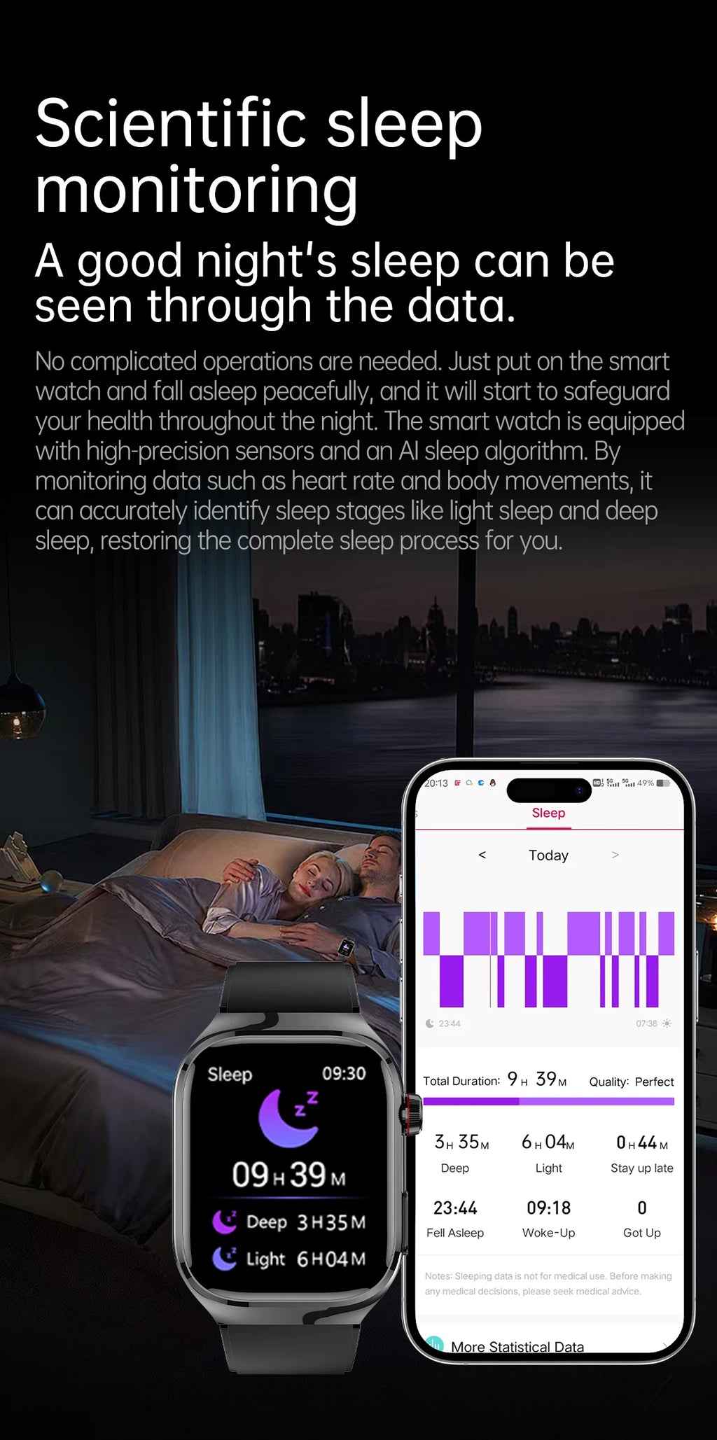 2025 New Men ECG+PPG Five Organs Health Diagnosis Smart Watch Uric Acid Blood Lipids Blood Pressure Temp Heart Rate Smartwatches