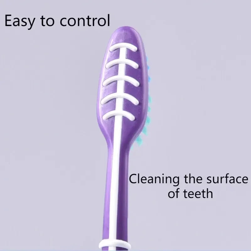 6-Pack Soft & Medium Bristle Toothbrushes | Colgate-Style Family & Travel Set | Unisex Ergonomic Handle
