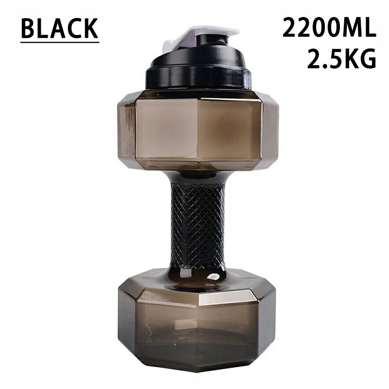 Gym Water Dumbbell Large Capacity Sport Bottle Bodybuilding Exercise Water-Filled Dumbbell Water Bottle Gym Equipment for Home