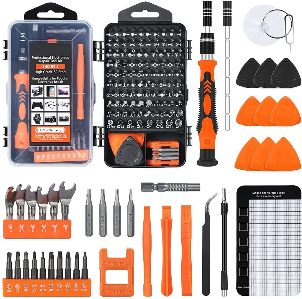 25/115/135/140 in1 Screwdriver Set  Magnetic Torx Phillips Screw Bit Kit  With Electrical Remover Wrench Repair Phone PC Tools