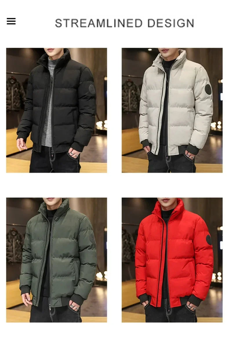 Winter Man Jackets Cotton-padded Parkas Puffer Jacket Men Warm Coats Thick Casual Outwear Streetwear Men's Clothing