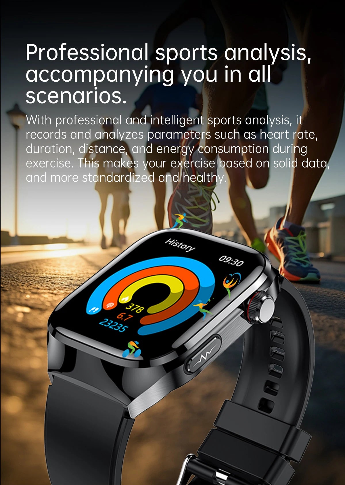 2025 New Men ECG+PPG Five Organs Health Diagnosis Smart Watch Uric Acid Blood Lipids Blood Pressure Temp Heart Rate Smartwatches
