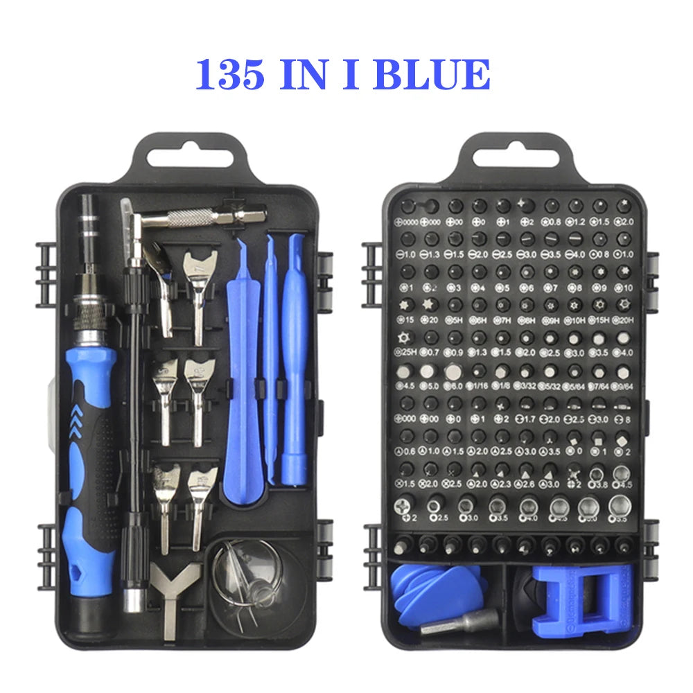 25/115/135/140 in1 Screwdriver Set  Magnetic Torx Phillips Screw Bit Kit  With Electrical Remover Wrench Repair Phone PC Tools