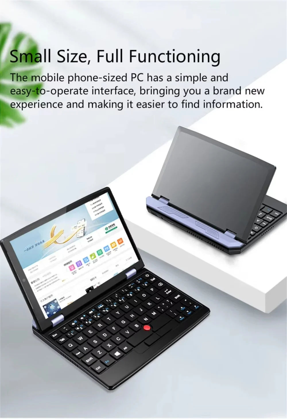 Slim Laptop intel N95 CPU HD Graphics 16GB -128G/256G/512G/1TB SSD 7 inch Touch Screen Mini PC Computer Netbook