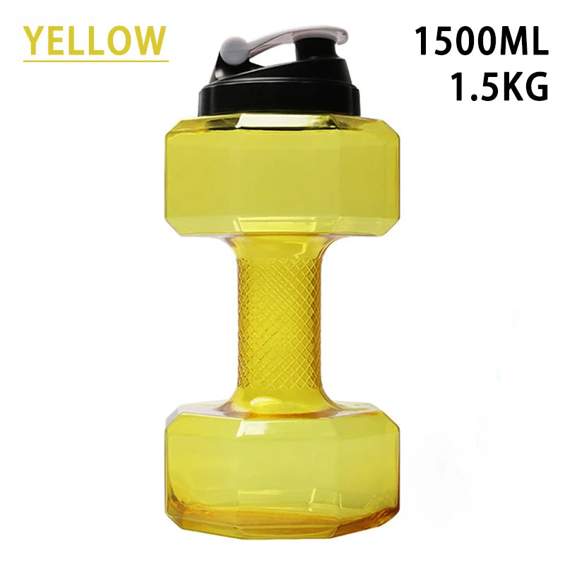 Gym Water Dumbbell Large Capacity Sport Bottle Bodybuilding Exercise Water-Filled Dumbbell Water Bottle Gym Equipment for Home