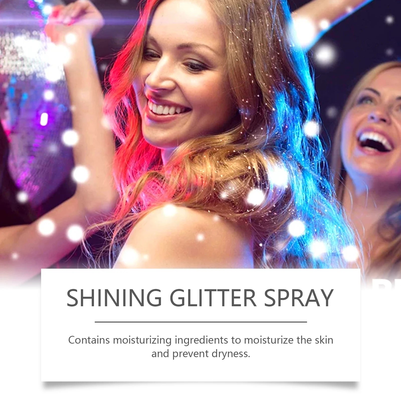 Glitter Body Spray Shimmer Makeup Highlighter Waterproof Long Lasting Sparkle For Face Hair Body Party Festival Events