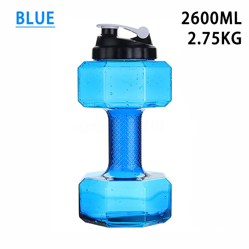 Gym Water Dumbbell Large Capacity Sport Bottle Bodybuilding Exercise Water-Filled Dumbbell Water Bottle Gym Equipment for Home