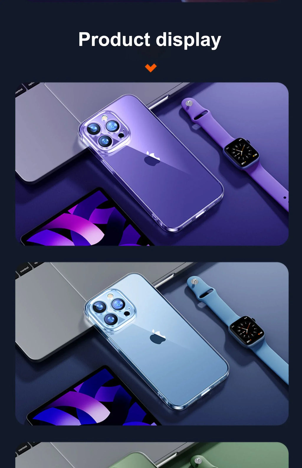 Ultra Thin PC Hard Crystal Clear Case For iPhone 16 15 14 Plus 13 12 11 Pro Max XS XR Glossy Transparent Camera Protection Cover