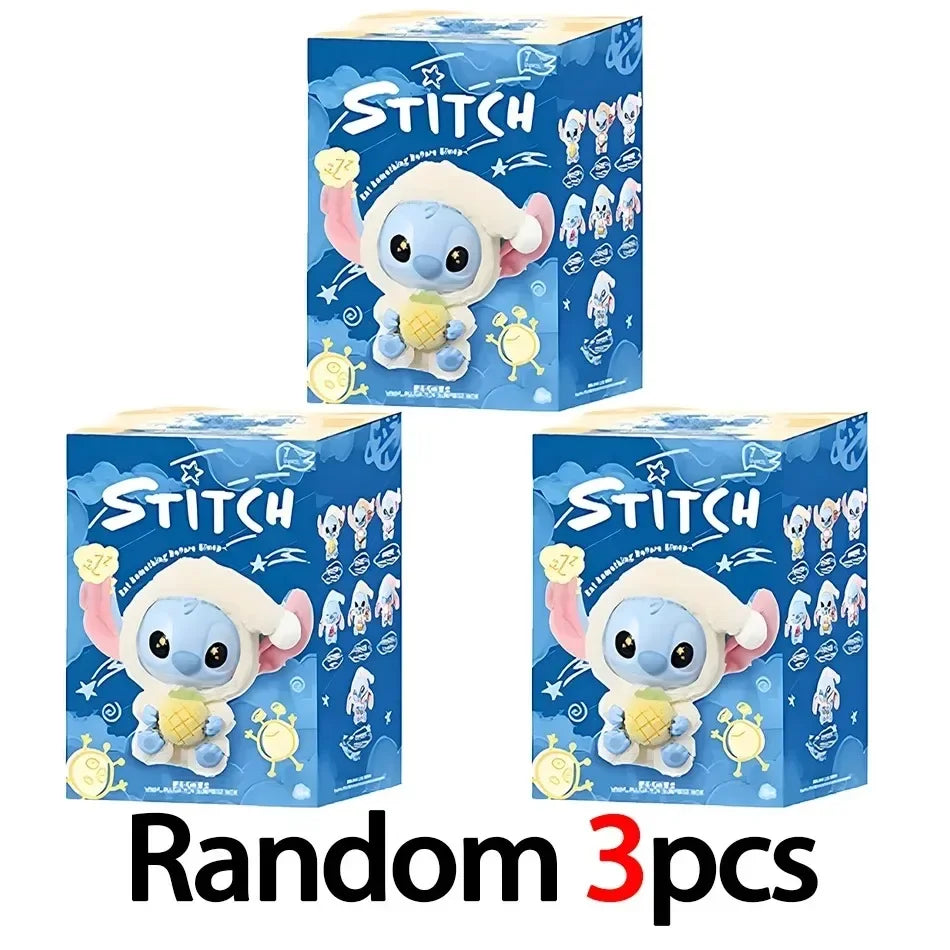 2025 New High Quality Stitch Eat Some Thing Before Sleep Series Pendant Cute Dolls Mystery Toys Boys And Girls Gifts
