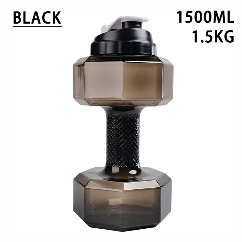 Gym Water Dumbbell Large Capacity Sport Bottle Bodybuilding Exercise Water-Filled Dumbbell Water Bottle Gym Equipment for Home