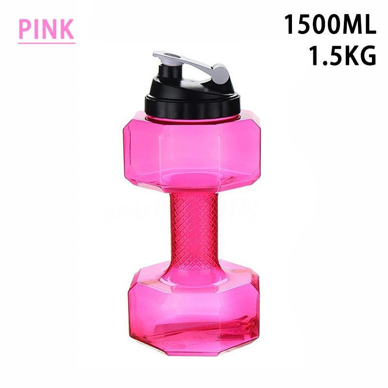 Gym Water Dumbbell Large Capacity Sport Bottle Bodybuilding Exercise Water-Filled Dumbbell Water Bottle Gym Equipment for Home
