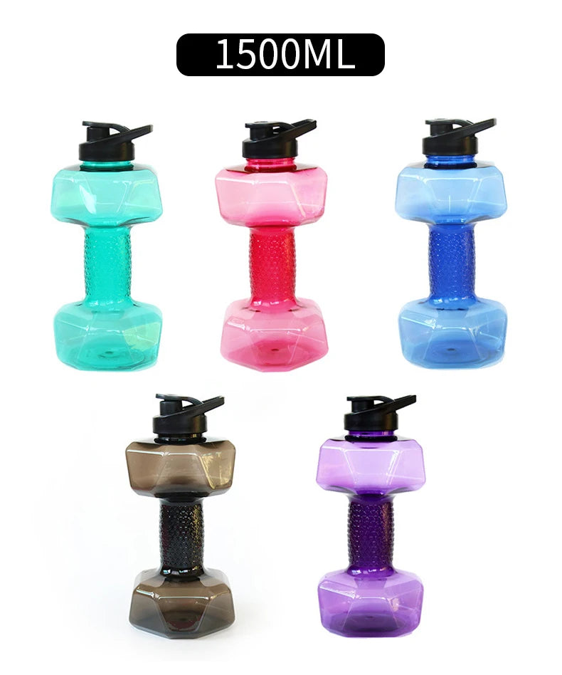 Gym Water Dumbbell Large Capacity Sport Bottle Bodybuilding Exercise Water-Filled Dumbbell Water Bottle Gym Equipment for Home