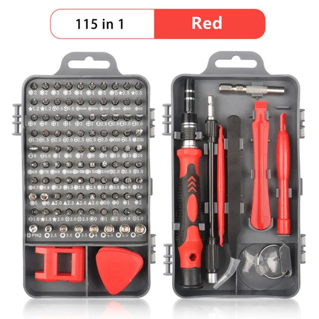 25/115/135/140 in1 Screwdriver Set  Magnetic Torx Phillips Screw Bit Kit  With Electrical Remover Wrench Repair Phone PC Tools