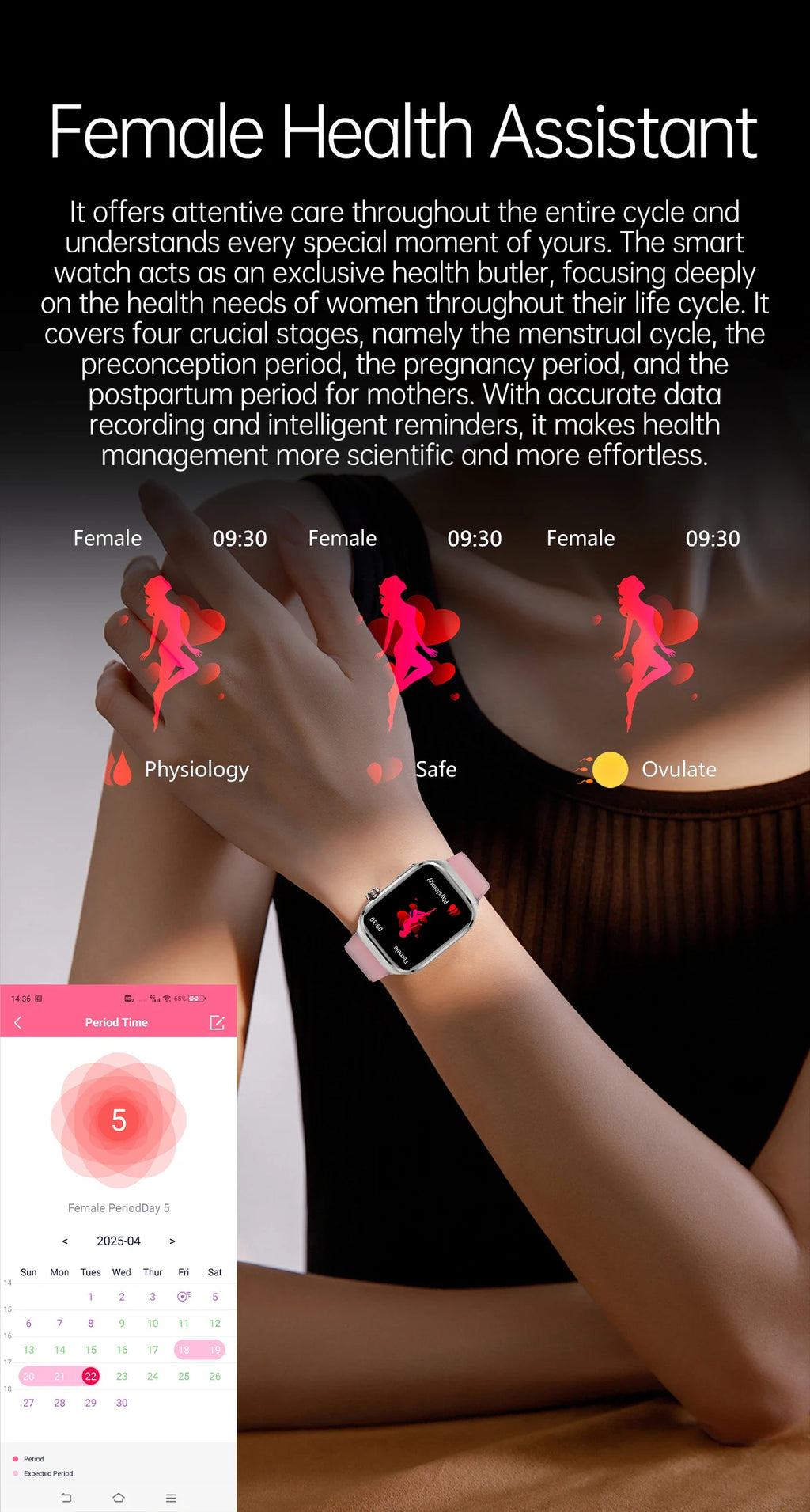 2025 New Men ECG+PPG Five Organs Health Diagnosis Smart Watch Uric Acid Blood Lipids Blood Pressure Temp Heart Rate Smartwatches