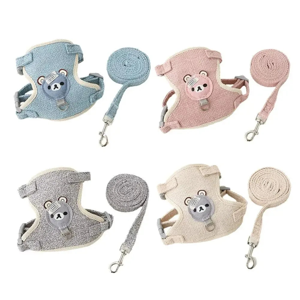 Kittens Harness Pet Collar Supplies for Cats Small Breeds Products Pets Collars Kitten Products Pet Puppy Harness Things