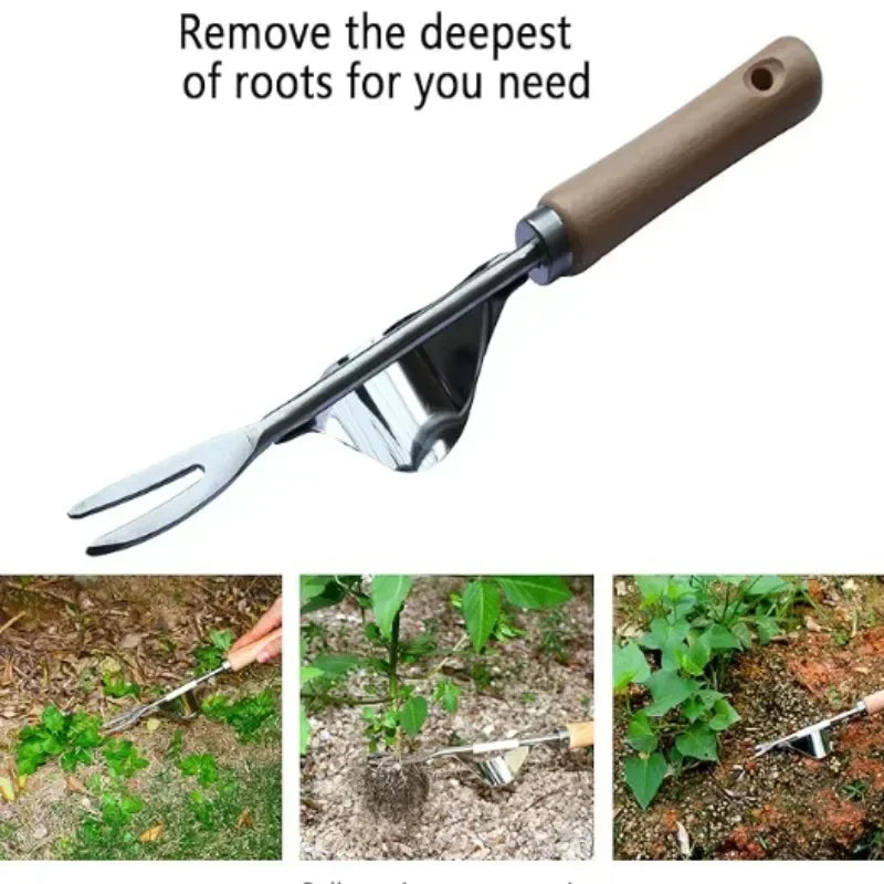 Weed Puller Uprooting Weeding Tool Gardening Hand Tools Weeding Hook for Farm Weeding and Loosening Soil Lightweight Hand Tools
