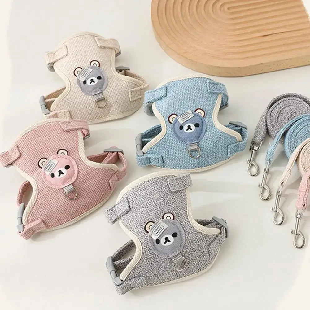 Kittens Harness Pet Collar Supplies for Cats Small Breeds Products Pets Collars Kitten Products Pet Puppy Harness Things
