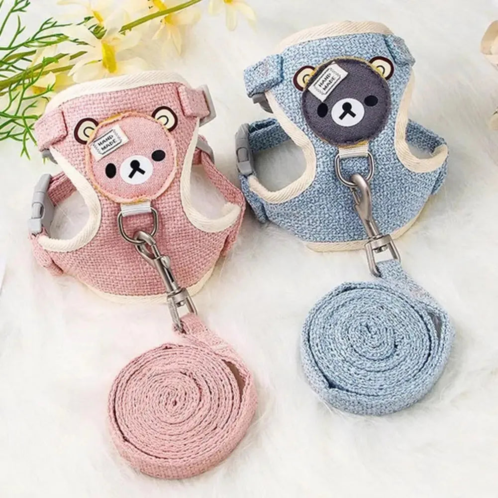 Kittens Harness Pet Collar Supplies for Cats Small Breeds Products Pets Collars Kitten Products Pet Puppy Harness Things
