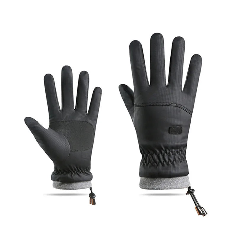 Winter -20 Degrees Cold-proof Ski Gloves Men Windproof Waterproof Keep Warm Gloves Touchscreen Anti Slip Soft Fluff Gloves