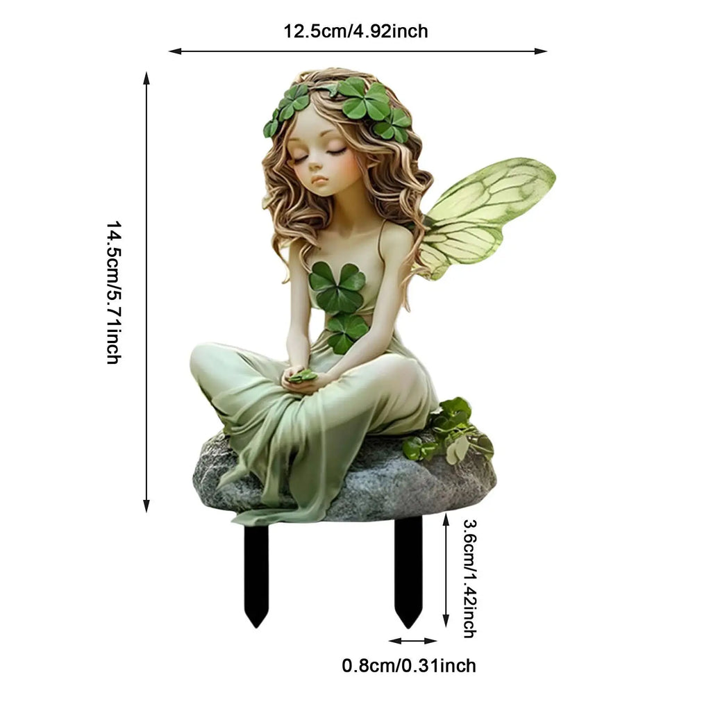 Garden Stake Decor Featuring Fairy Design for Outdoor Spaces