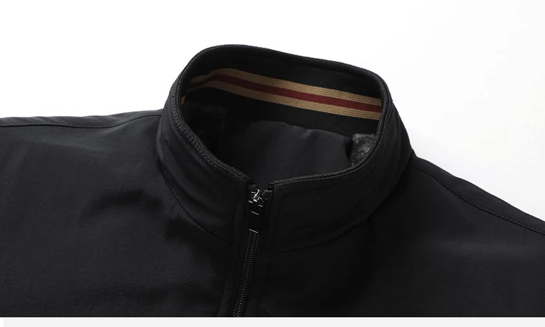 Winter Jacket  Men's Thickened Fashion Stand Collar Lamb Velvet Casual Men's Jacket Warm Lined Outerwear Coat
