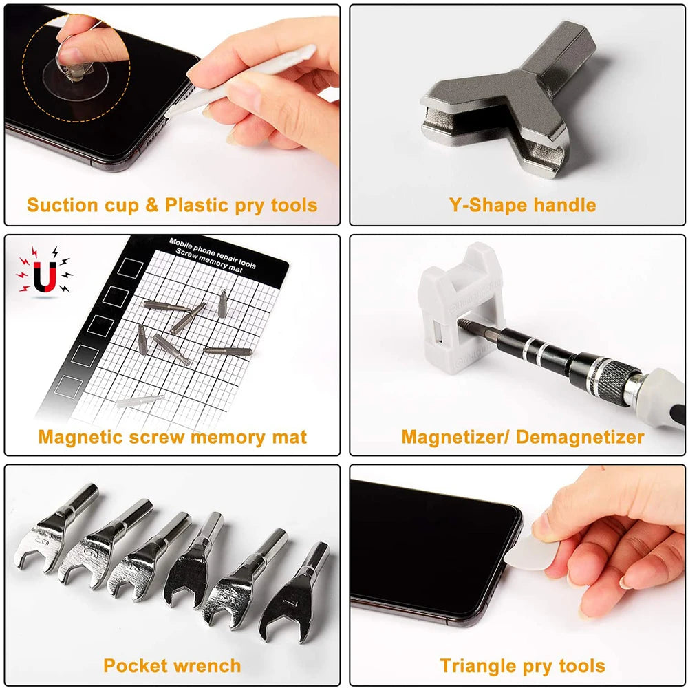 25/115/135/140 in1 Screwdriver Set  Magnetic Torx Phillips Screw Bit Kit  With Electrical Remover Wrench Repair Phone PC Tools