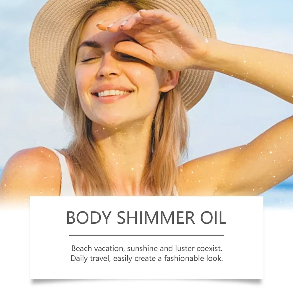 Summer Glow with Whole Body Glitter Spray: Water-resistant and Long-lasting Formula, Enhance Skin Elasticity with Natural Shine