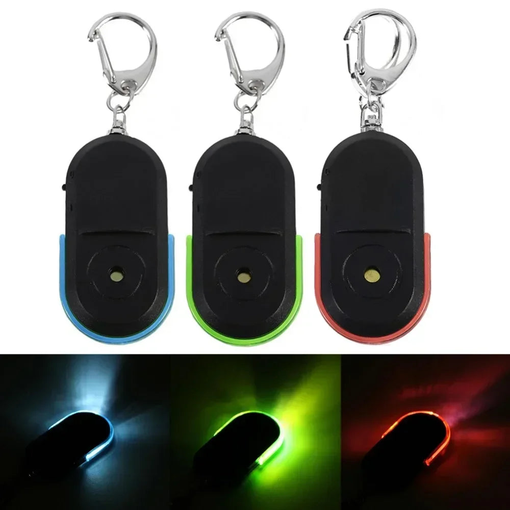 Anti-Lost Alarm Key Finder Locator Tracker Keychain Whistle Sound Smart Flashing Beeping With LED Light Anti Lost Keyring Finder