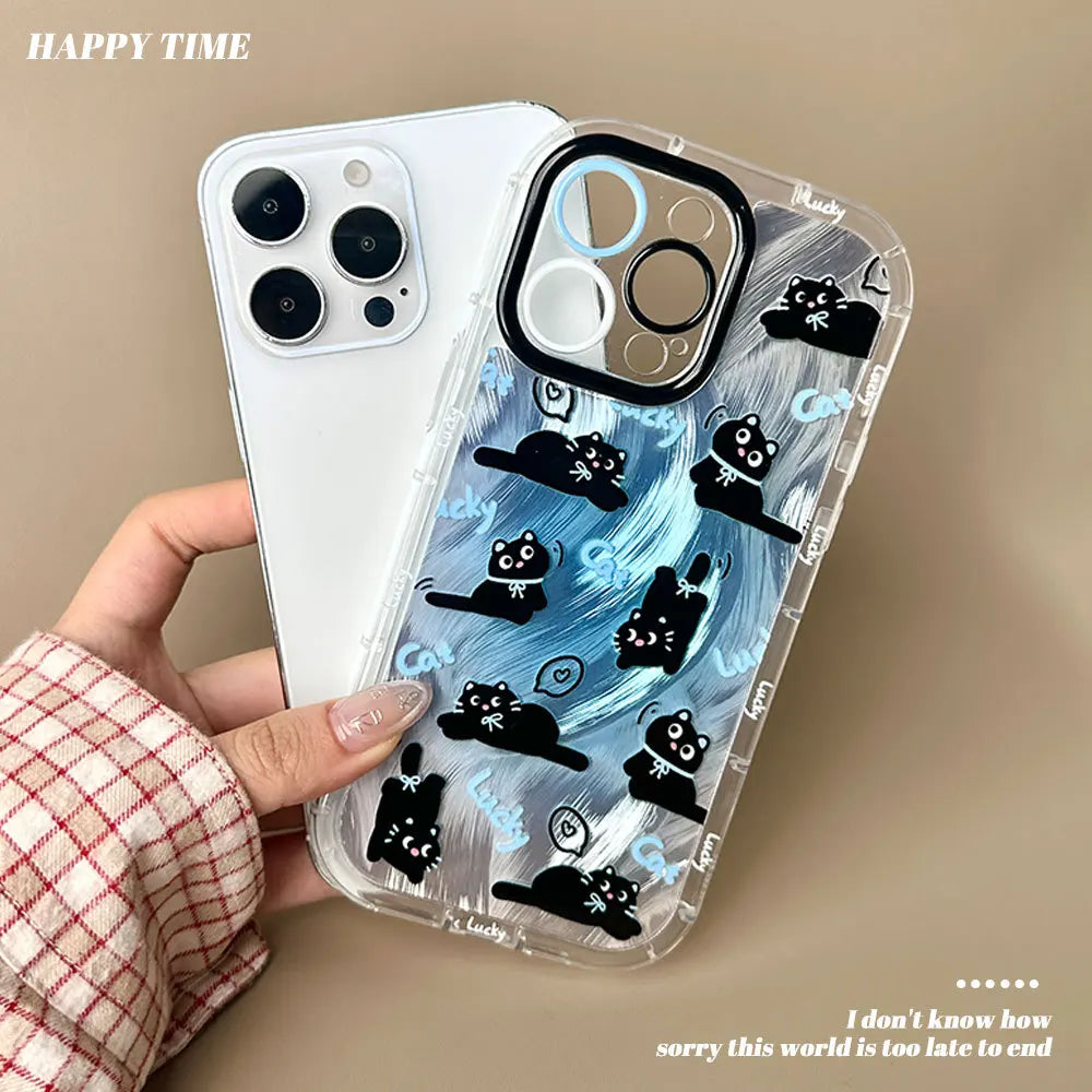 Graphic Print Cute Case for iPhone 16 15 14 Plus Protection Phone Cover for iPhone 13 12 11 Pro Max X XS XR MAX Shell