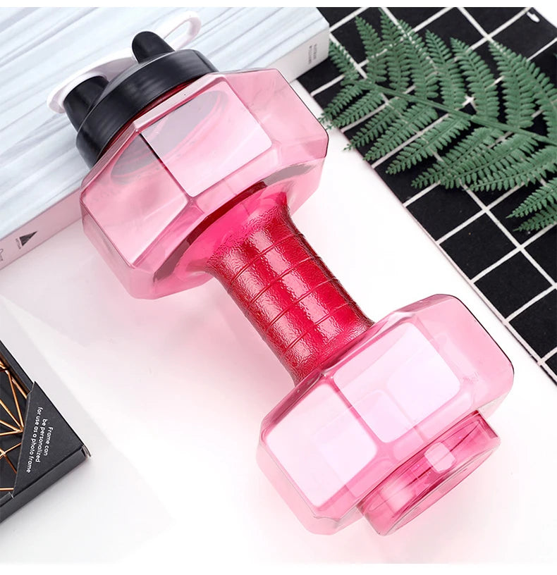 Gym Water Dumbbell Large Capacity Sport Bottle Bodybuilding Exercise Water-Filled Dumbbell Water Bottle Gym Equipment for Home