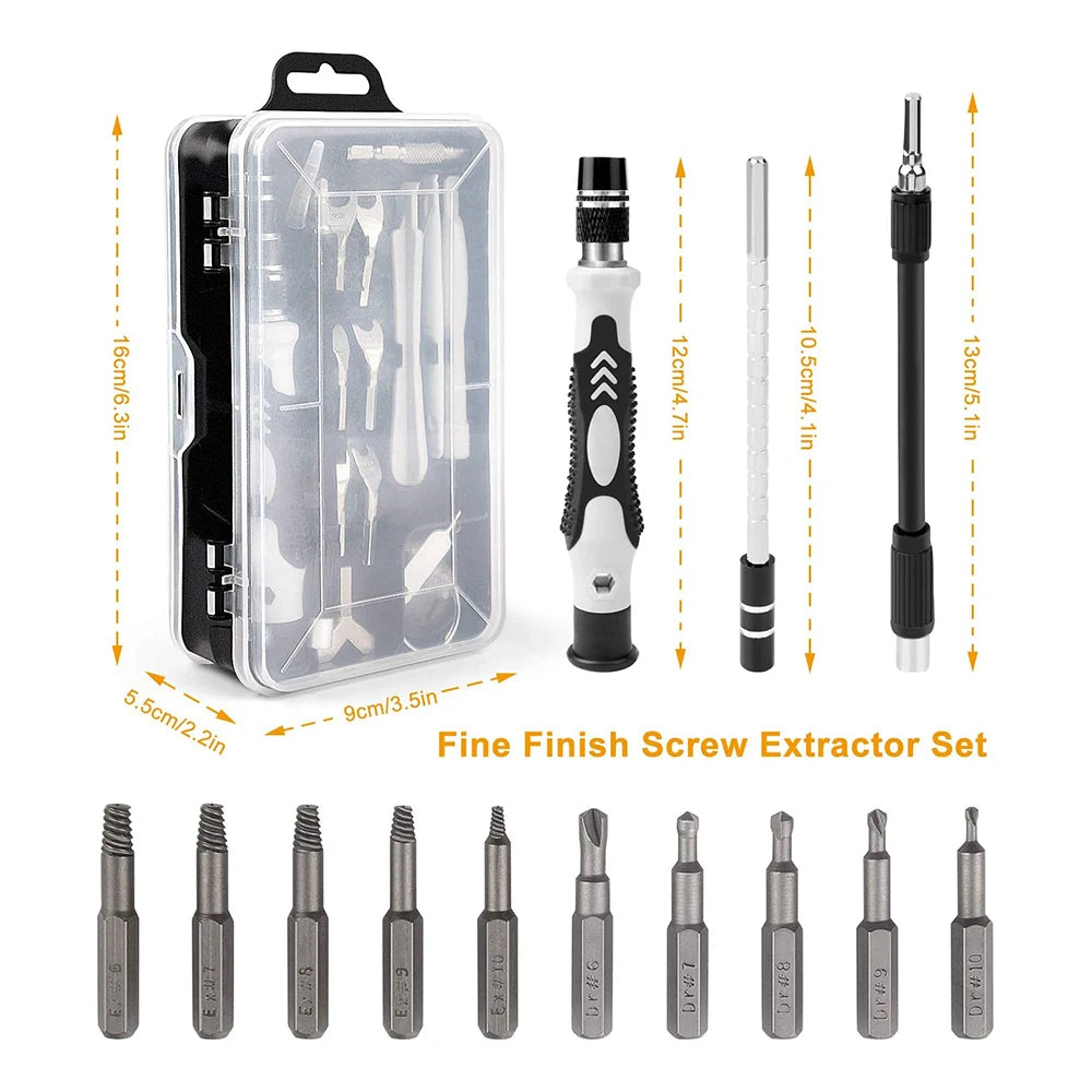 25/115/135/140 in1 Screwdriver Set  Magnetic Torx Phillips Screw Bit Kit  With Electrical Remover Wrench Repair Phone PC Tools