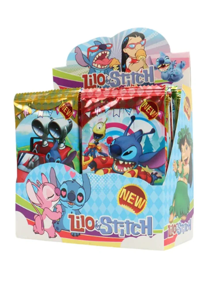 1Set of 288Sheets Interstellar Baby Collection Card Shiny Stitch Cute Stitch Cards Gam Anime Battle Carte for Children Gift Toy