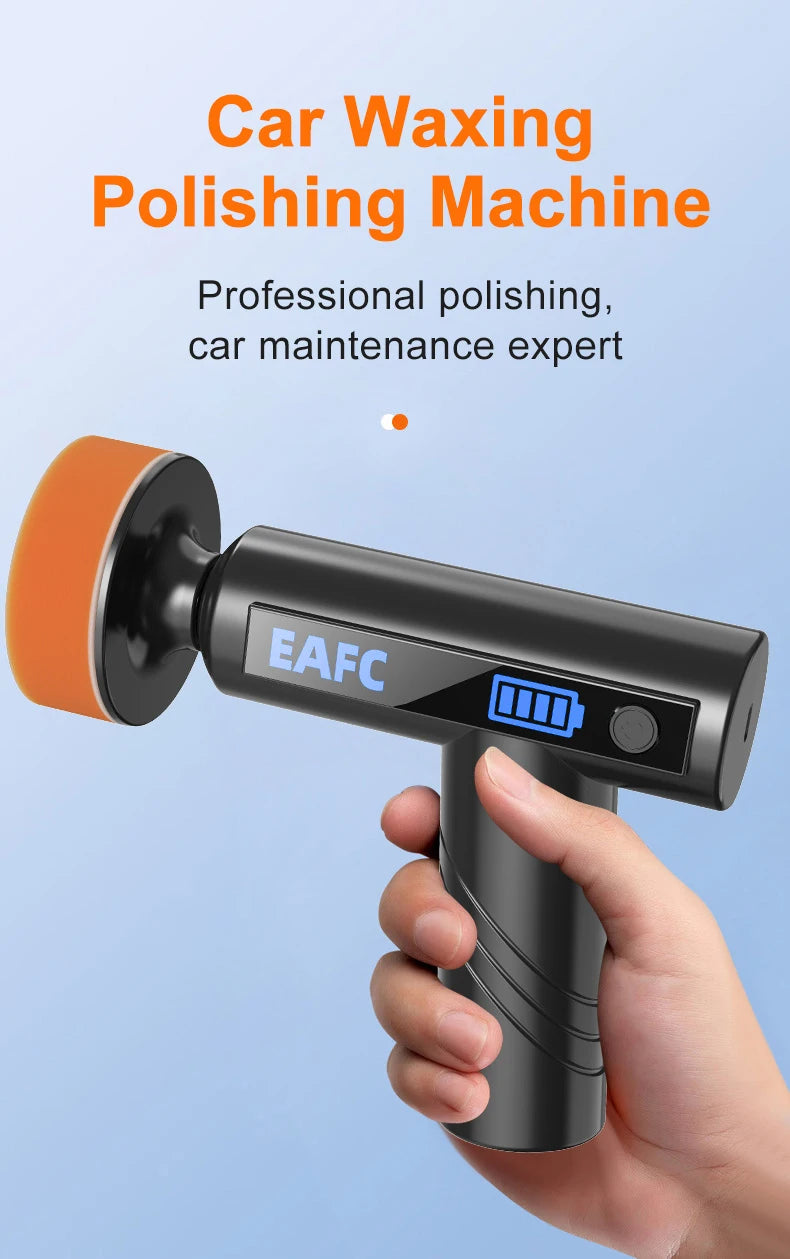 Car Waxing Polishing Sanding Machine Wireless Car Paint Scratch Repair Windscreen Glass Oil Film Remove Machine leather care