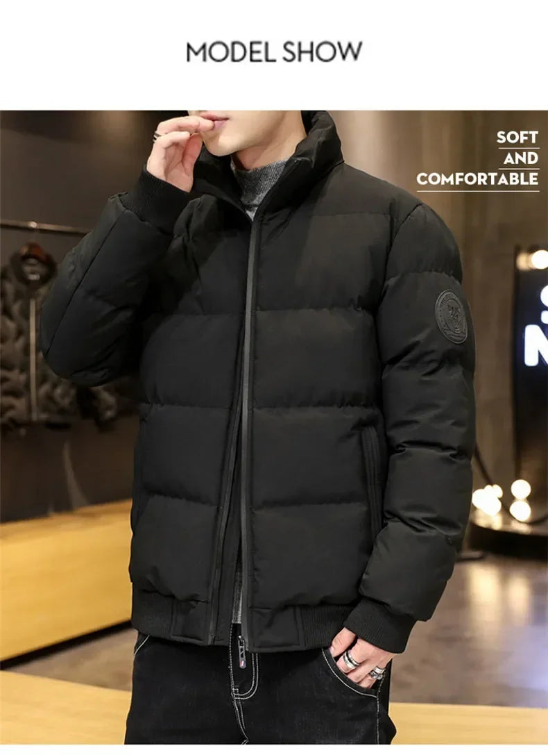 Winter Man Jackets Cotton-padded Parkas Puffer Jacket Men Warm Coats Thick Casual Outwear Streetwear Men's Clothing