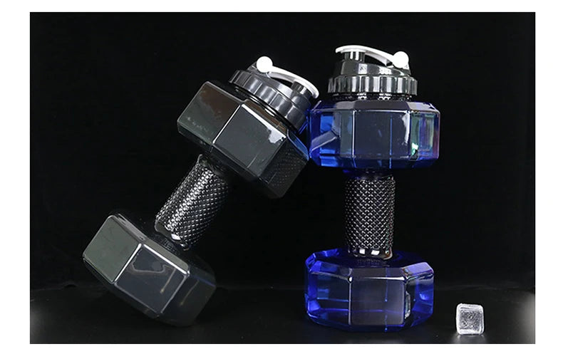 Gym Water Dumbbell Large Capacity Sport Bottle Bodybuilding Exercise Water-Filled Dumbbell Water Bottle Gym Equipment for Home