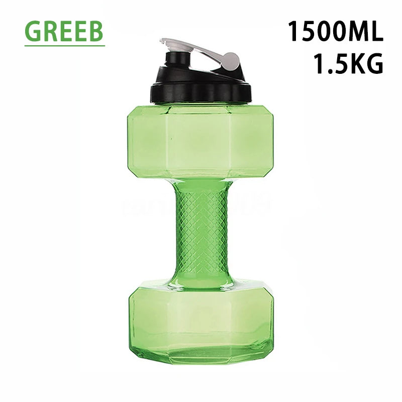 Gym Water Dumbbell Large Capacity Sport Bottle Bodybuilding Exercise Water-Filled Dumbbell Water Bottle Gym Equipment for Home