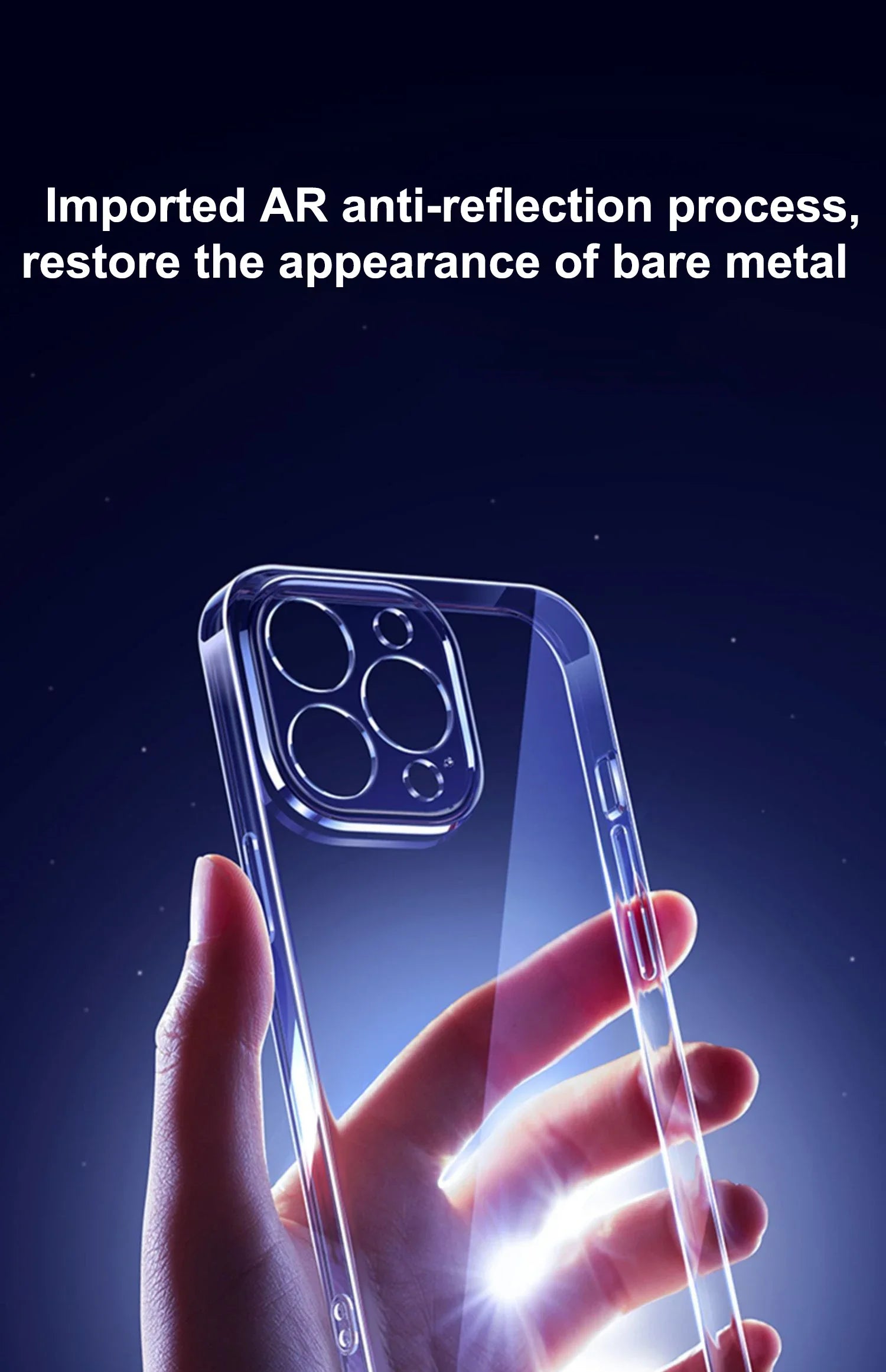 Ultra Thin PC Hard Crystal Clear Case For iPhone 16 15 14 Plus 13 12 11 Pro Max XS XR Glossy Transparent Camera Protection Cover