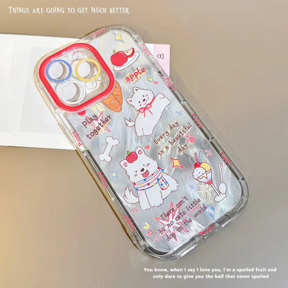 Graphic Print Cute Case for iPhone 16 15 14 Plus Protection Phone Cover for iPhone 13 12 11 Pro Max X XS XR MAX Shell