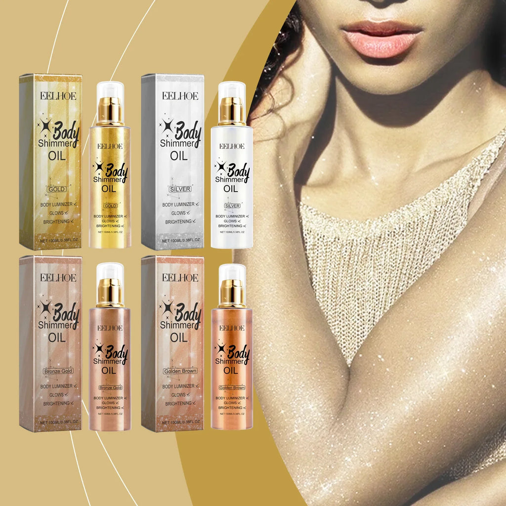 Summer Glow with Whole Body Glitter Spray: Water-resistant and Long-lasting Formula, Enhance Skin Elasticity with Natural Shine