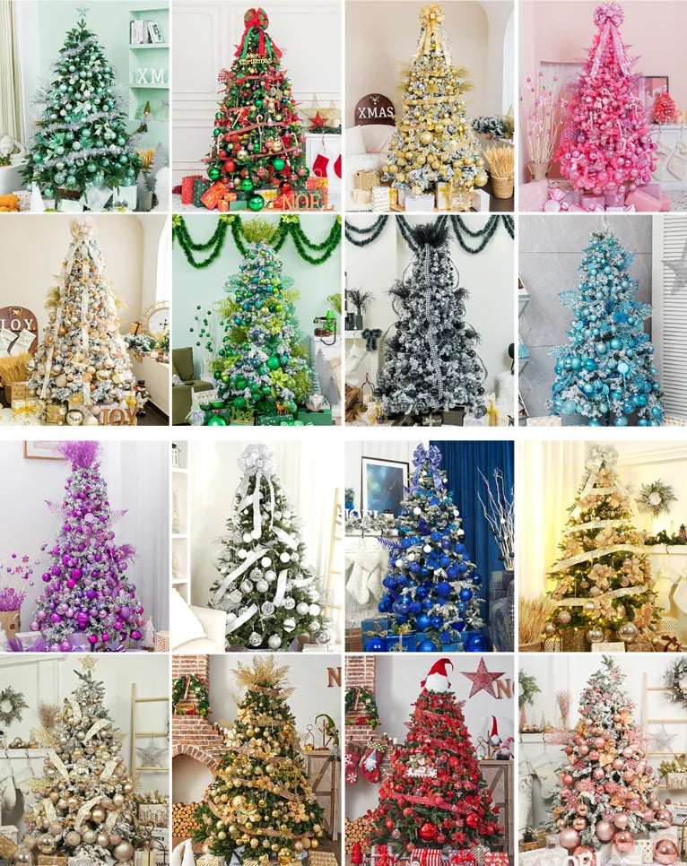 24pcs Christmas Balls Christmas Tree Ornaments Ball Xmas Hanging Tree Pendants Home Party Christmas Tree Decor New Year Gift