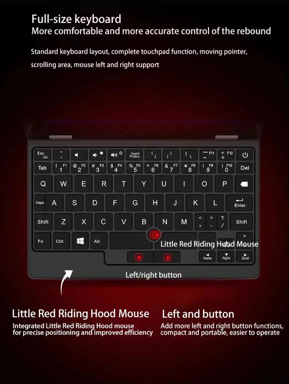 Slim Laptop intel N95 CPU HD Graphics 16GB -128G/256G/512G/1TB SSD 7 inch Touch Screen Mini PC Computer Netbook