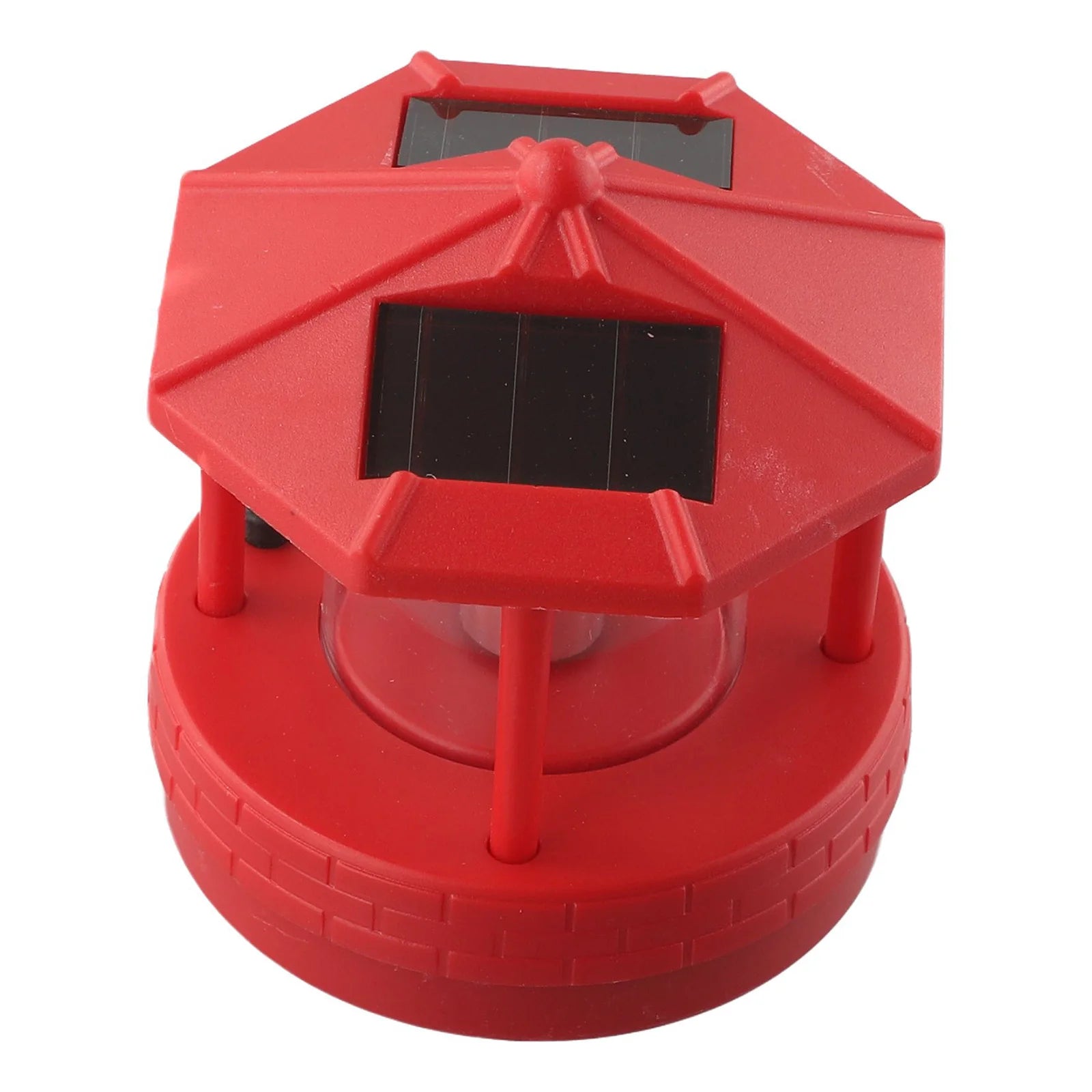 Garden Courtyard LED Solar Lighthouse Lawn Light Outdoor Waterproof Street Light Rotating Rockery Lighthouse Decorative Lights