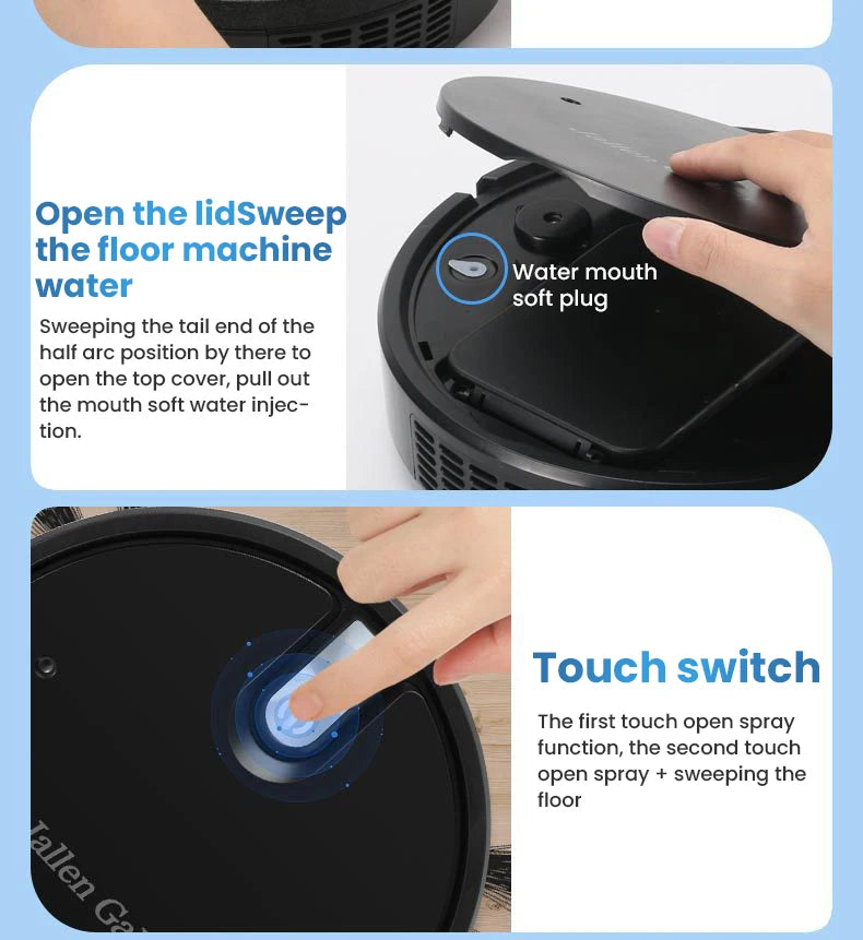 5 in 1 Wireless Smart Robot Vacuum Cleaner Multifunctional Super Quiet Vacuuming Mopping Humidifying For Home Use Home Appliance